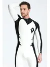Long Sleeves Two-color Insignia Pattern Eye of Sauron Latex Catsuit Long Sleeves Two-color Insignia Pattern Eye of Sauron Latex Catsuit