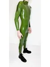 Long Sleeves High Collar Combination Latex Catsuit without Feet