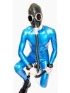 Long Sleeves High Collar Latex Catsuit Orion without Feet