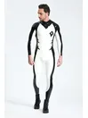 Long Sleeves Two-color Insignia Pattern Eye of Sauron Latex Catsuit Long Sleeves Two-color Insignia Pattern Eye of Sauron Latex Catsuit