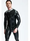 Male Contrast Color Trim Andromeda Latex Catsuit