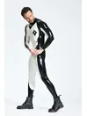 Long Sleeves Two-color Insignia Pattern Eye of Sauron Latex Catsuit Long Sleeves Two-color Insignia Pattern Eye of Sauron Latex Catsuit