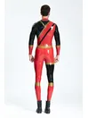 Male Super Heroes Cogwheel Pattern Latex Catsuit