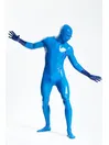 Latex Catsuit Eye Zippers Mouth Zipper Integral-ation Total Cover Suit