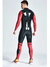 Flaps Small Pockets Defender Back Zipper Latex Catsuit