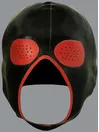 Latex Exterminator Mask Highlighted Mesh Eyes
