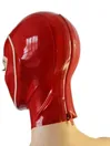 Latex Hood with Line Trim Face and Back Zipper