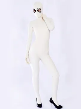 Rubber Clothing Fetish Latex White Unisex Fullbody Latex Catsuits