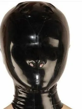 Supply Natural Latex Head Cover Latex Mask with Zipper