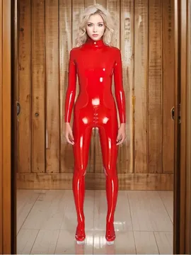 Back Zipper Duchess Latex Catsuit