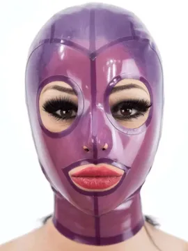 Latex Hood Translucent with Back Zipper