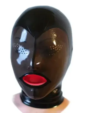 Honeycomb Eye Holes Tongue Latex Hood
